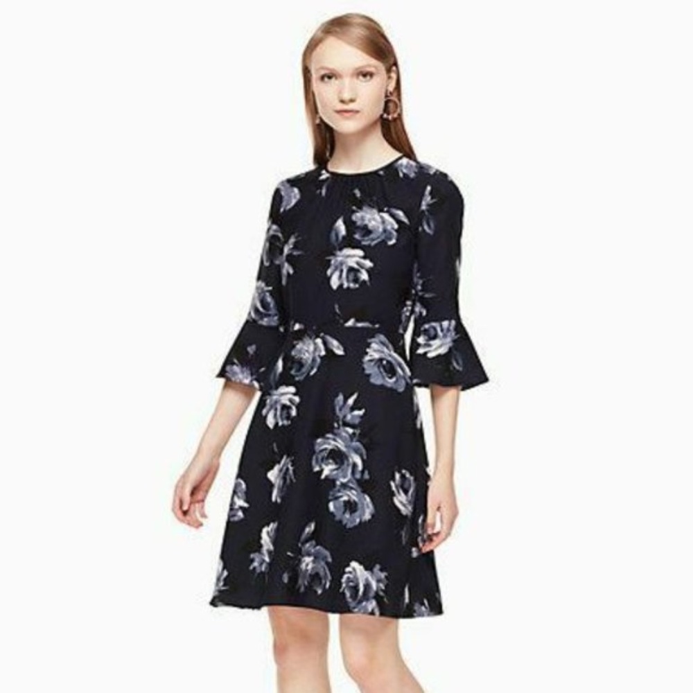 Kate Spade Black Floral Dress